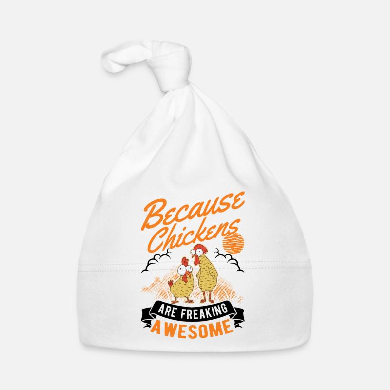 Chickens Farmer Chicken Gift Farmer Organic Baby Cap