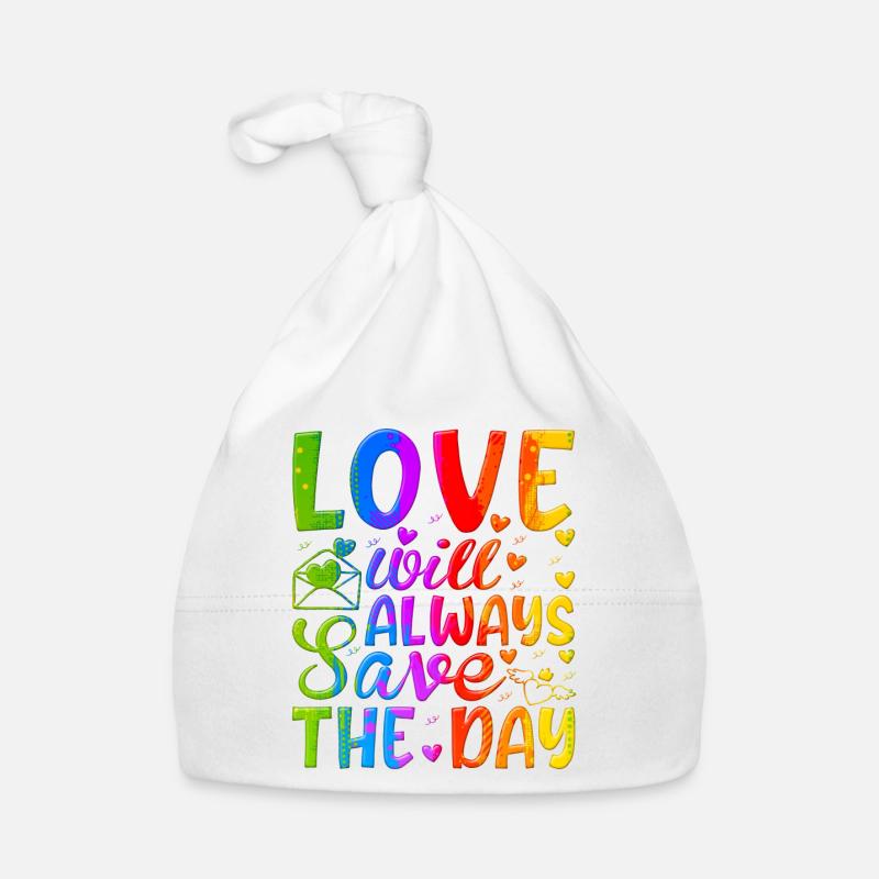Aimez-moi la Saint-Valentin Joyeux Valentin Saint-Valentin Bonnet bio Bébé