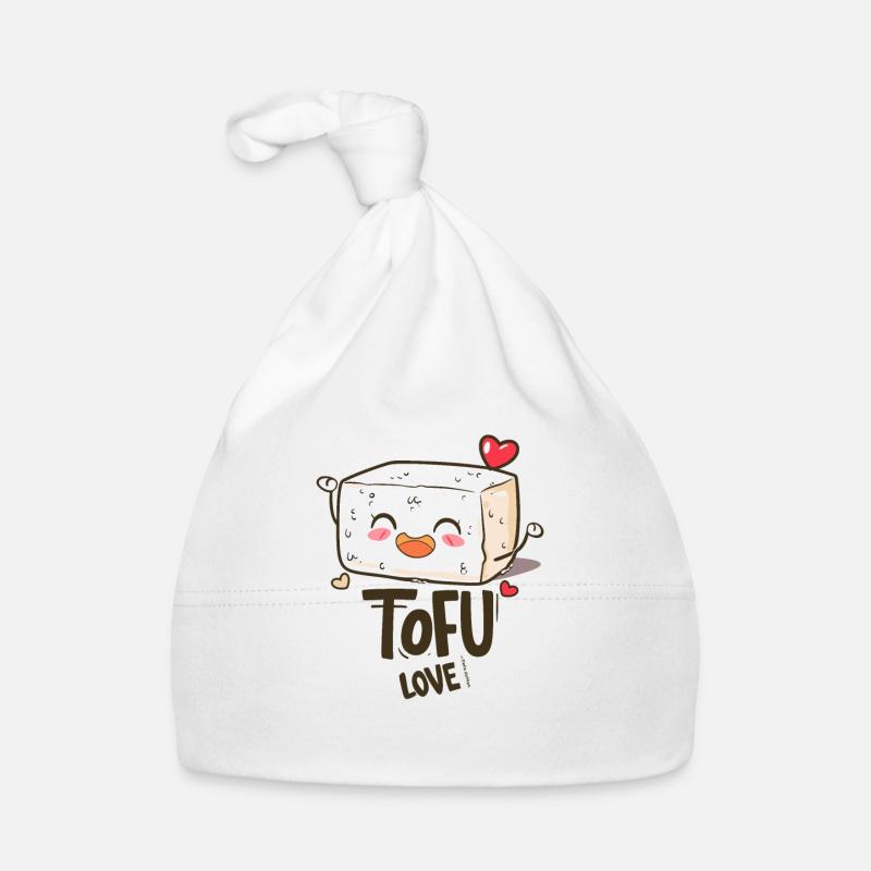 Chibi Anime Mignon Tofu Amour Bonnet bio Bébé