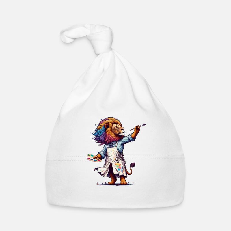 Artiste Lion mignon Bonnet bio Bébé