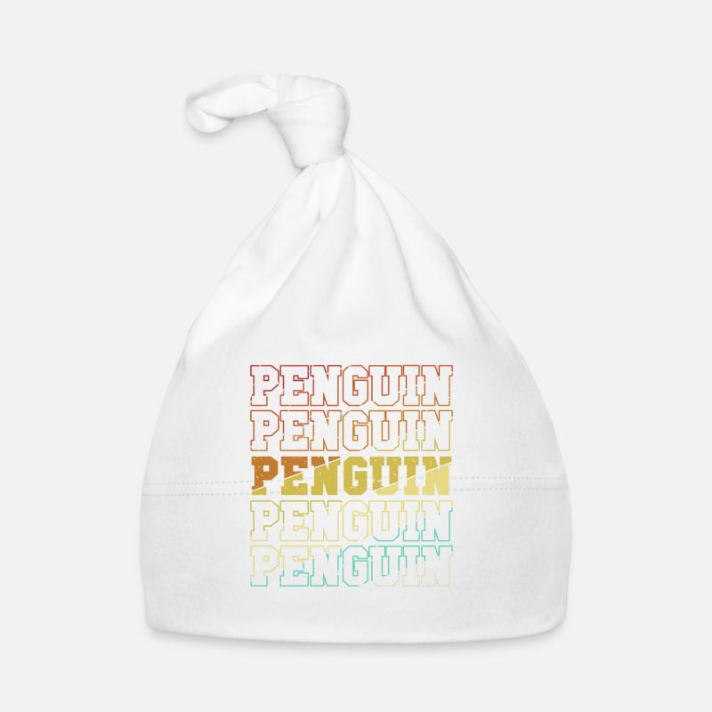 Retro Penguin Kaiserpinguin Seevogel Baby Bio-Mütze