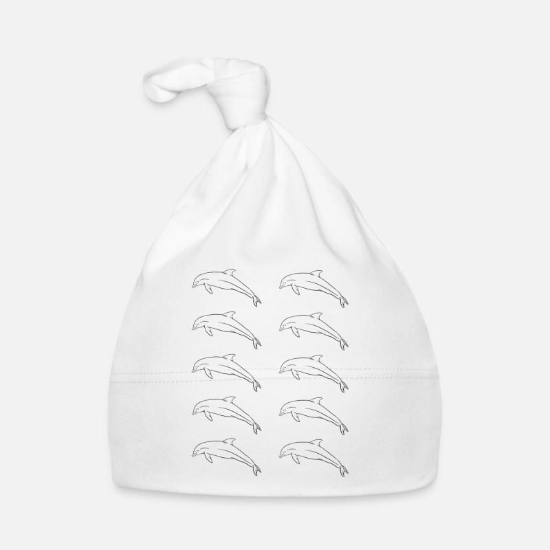 École des dauphins liberté de la mer cadeau Bonnet bio Bébé