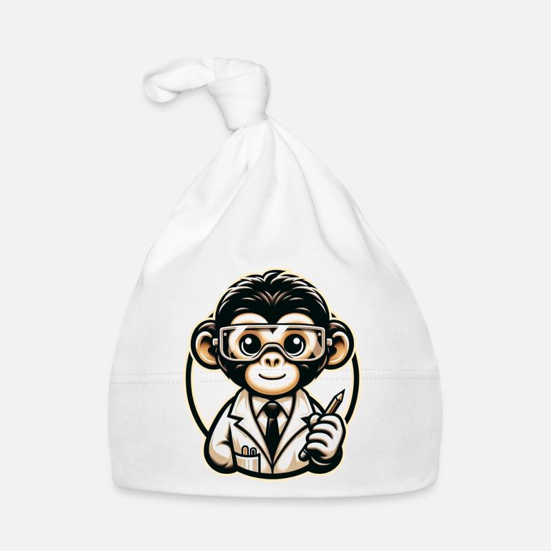 Singe mignon scientifique Bonnet bio Bébé