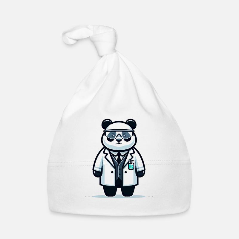 Cute Panda Scientist Baby Bio-Mütze