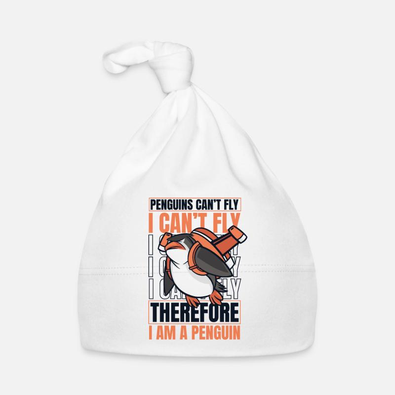 Penguins Can't Fly I Can't Fly King Penguin Organic Baby Cap