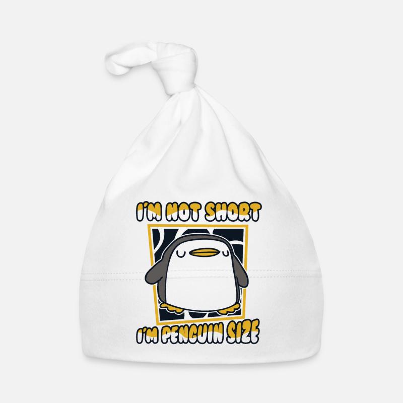 I'm Not Short I'm Penguin Size Emperor Penguin Organic Baby Cap