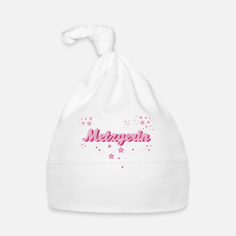 Fleischer Abschluss-Geschenk Metzgerin Baby Bio-Mütze