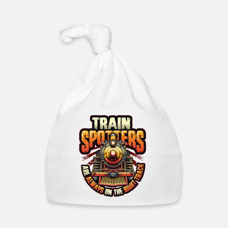 Trainspotting Train Lovers Trains Organic Baby Cap