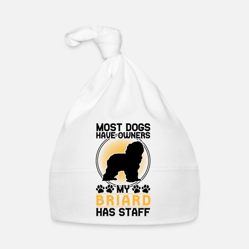 Briard hat Personal Berger de Brie Briard Baby Bio-Mütze