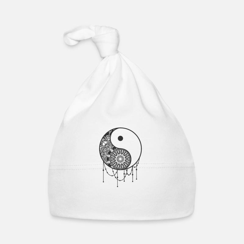 Collier Yin et Yang symbole équilibre signe Bonnet bio Bébé