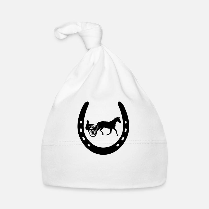 Cheval de trot Cheval de trot Chevaux équestres Bonnet bio Bébé
