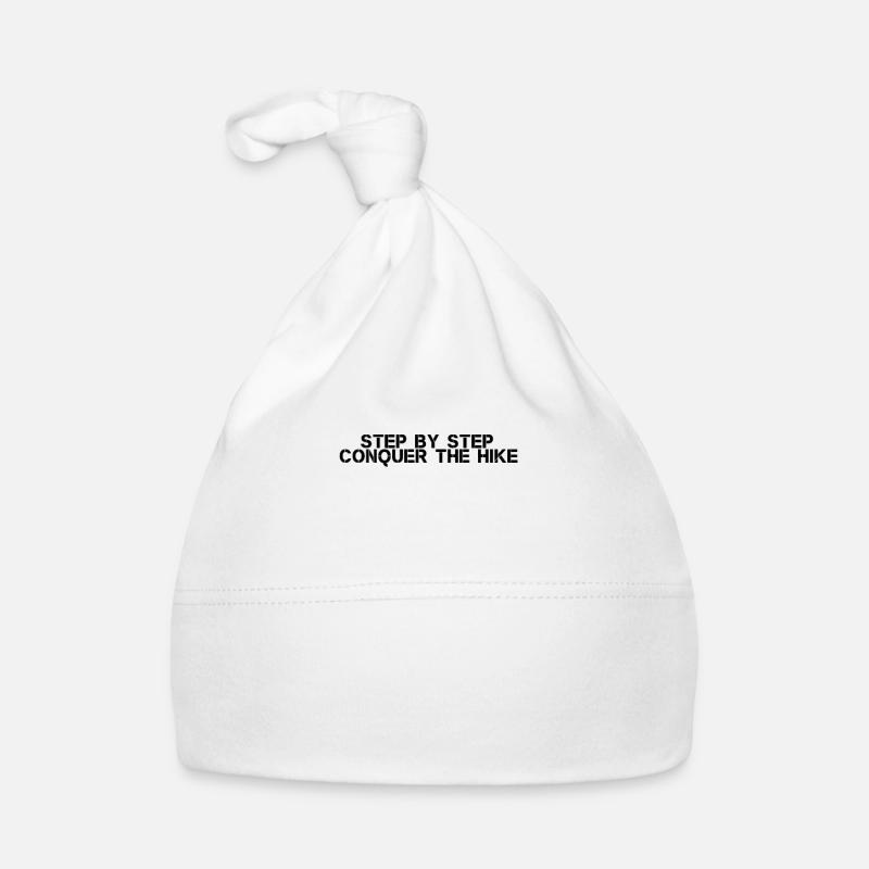 Hiking - Step by step, conquer the hike Organic Baby Cap