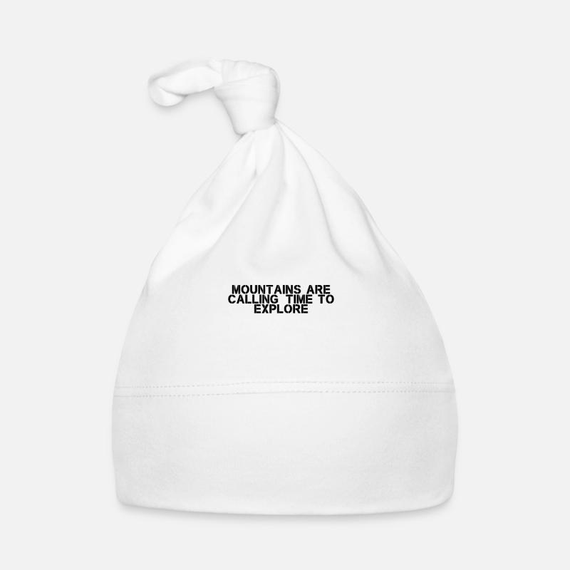 Hiking - Mountains are calling, time to explore Organic Baby Cap