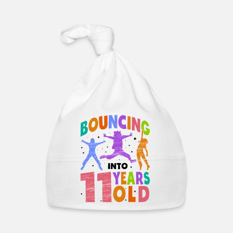 Trampoline Lover 8th Birthday Party Jumping Organic Baby Cap