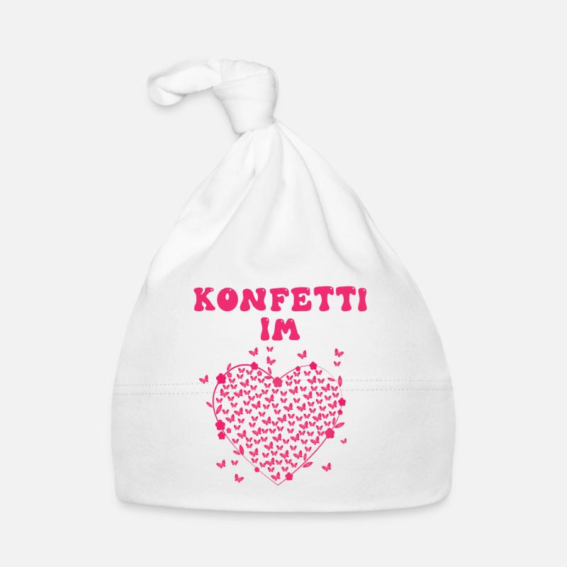 Konfetti im Herzen Baby Bio-Mütze