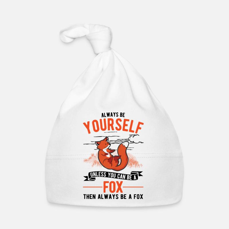 Fuchs Geschenk Rotfuchs Baby Bio-Mütze