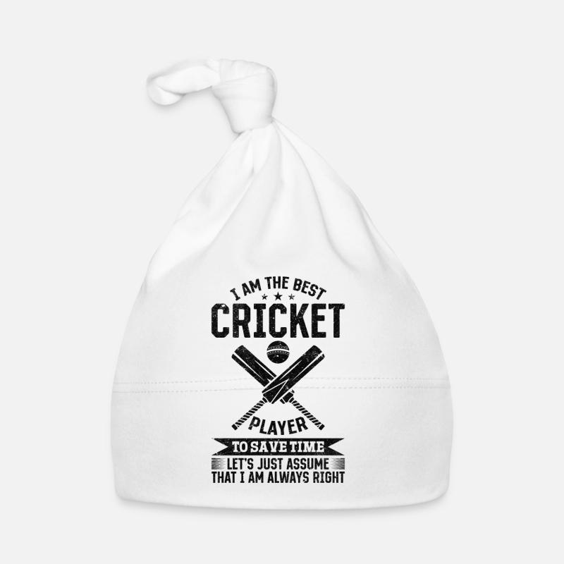 I am the best Cricket player to save time let's ju Organic Baby Cap