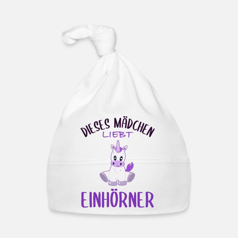 Mädchen und Einhörner - Eine magische Liebe Baby Bio-Mütze