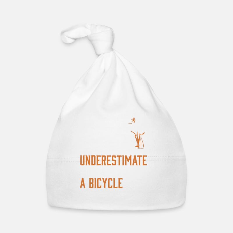 Never Underestimate An Old Guy on a Bicycle Baby Bio-Mütze