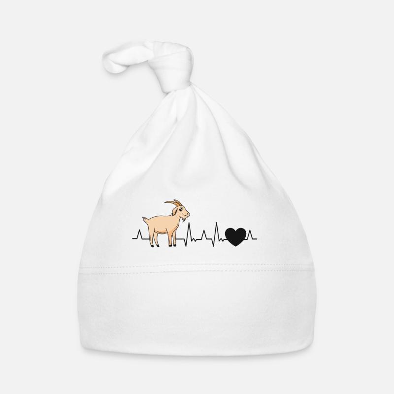 goats heartbeat goat host goat Organic Baby Cap