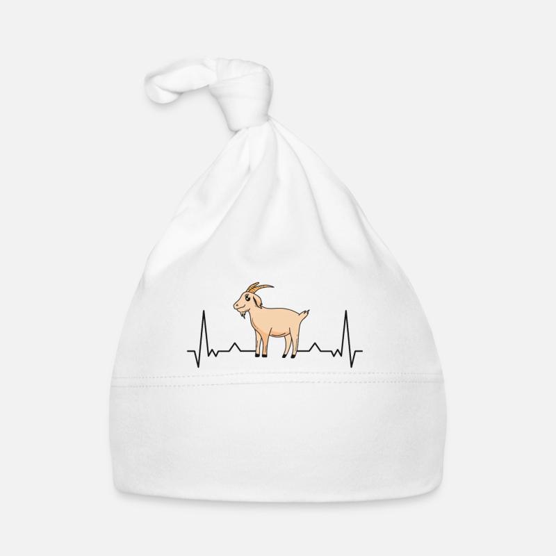 goats heartbeat goat host goat Organic Baby Cap