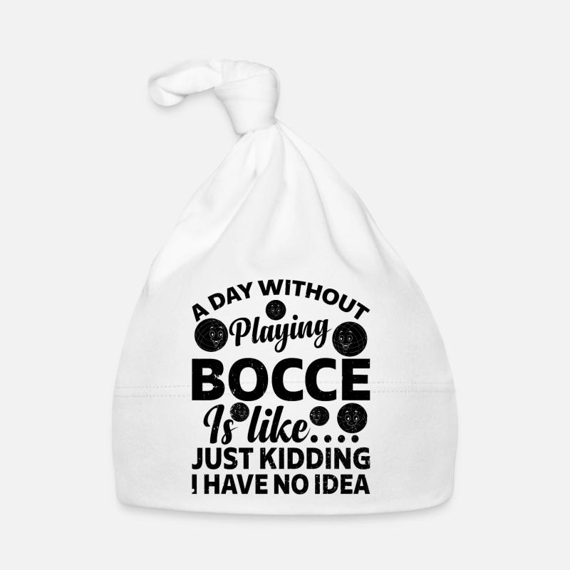 A Day Without Playing Bocce Is Like.... Just Kiddi Organic Baby Cap