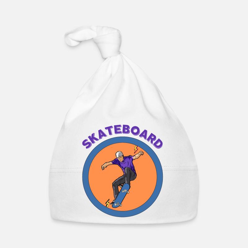 Skateboarding Organic Baby Cap