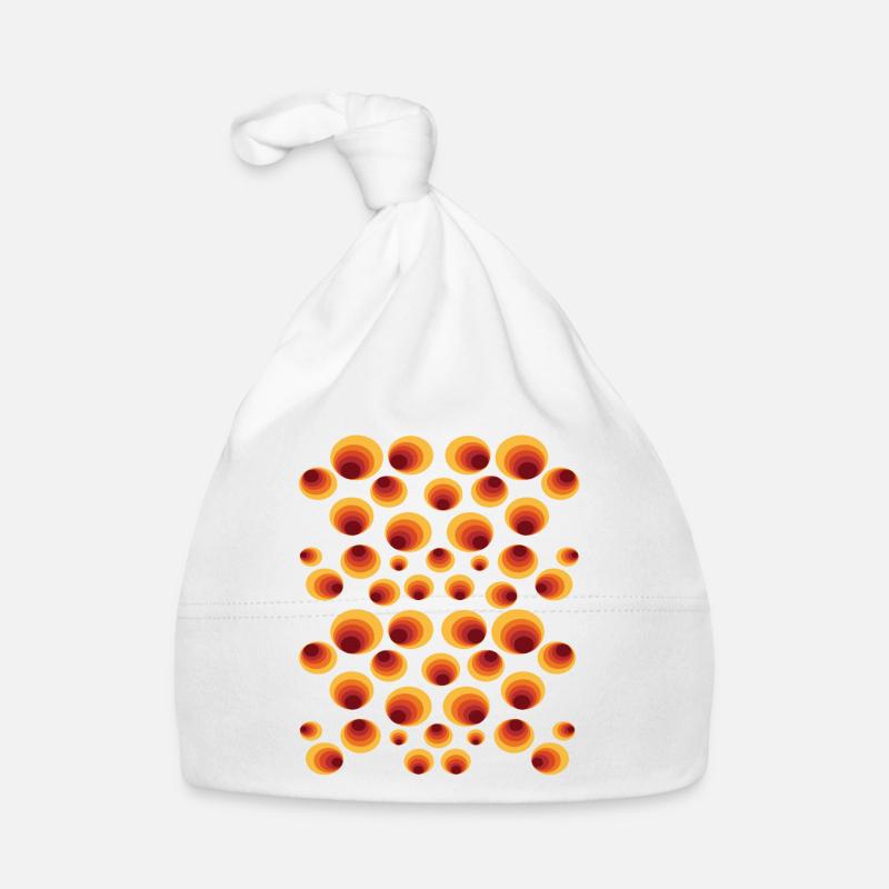 50 ' s 60 ' s Polka Dot Circle Style Pattern Bonnet bio Bébé