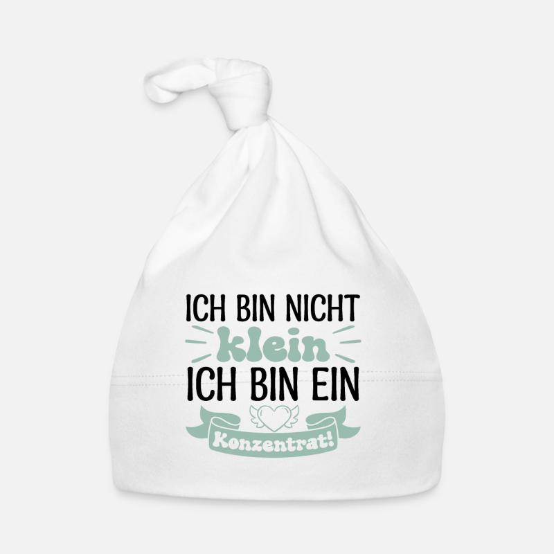 Ich bin nicht klein Ich bin ein Konzentrat! Baby Bio-Mütze