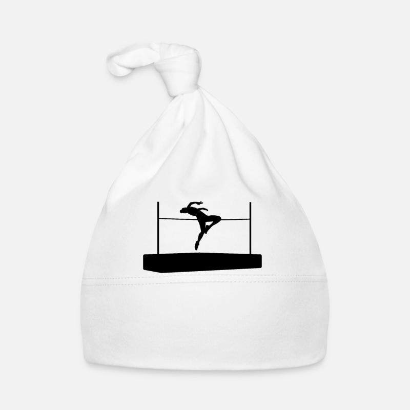 Hochsprung Athlet Sprung Dynamik Geschenk Baby Bio-Mütze