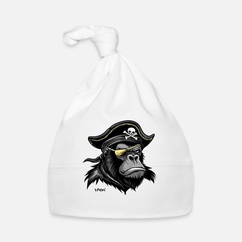 Gorilla Pirat Baby Bio-Mütze