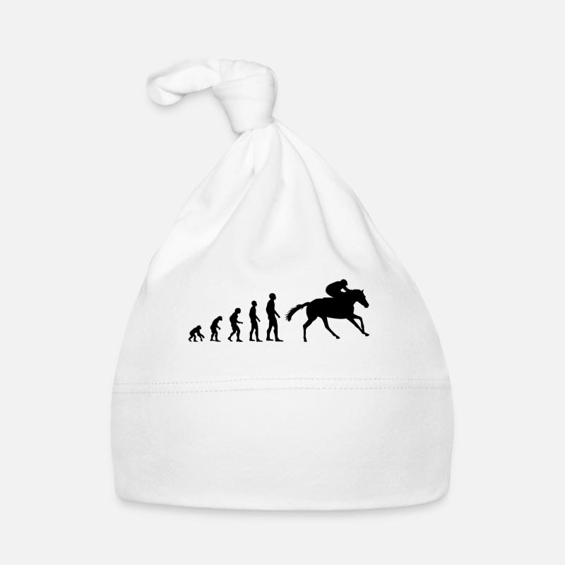 Evolution to a horse racer Organic Baby Cap