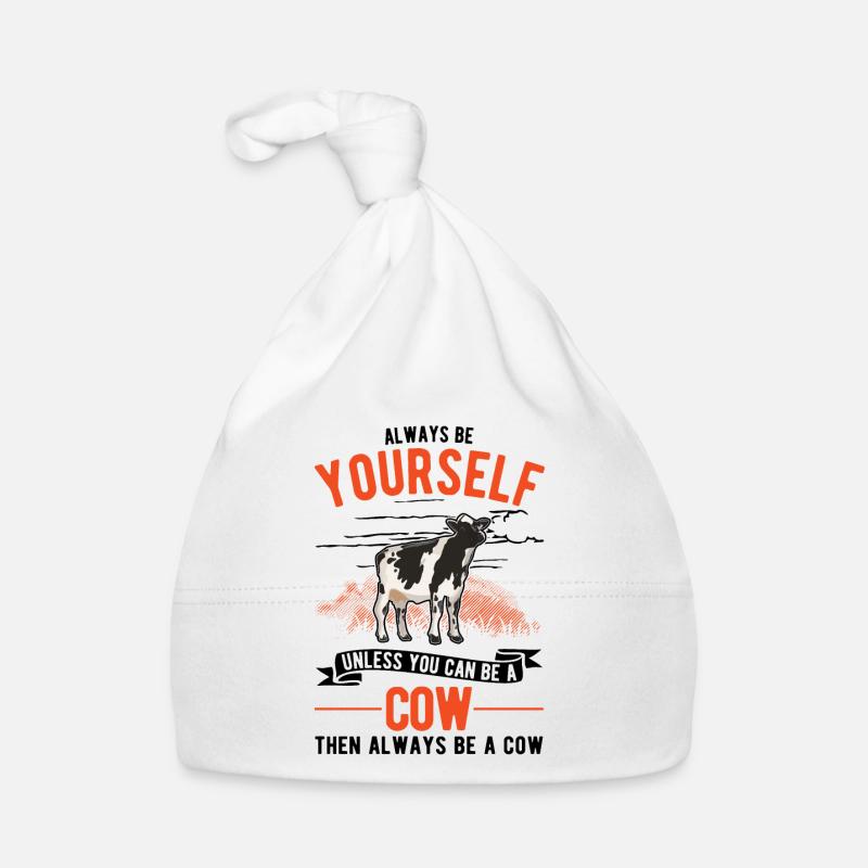 Cow Gift Farmer Cattle Breeder Cows Organic Baby Cap