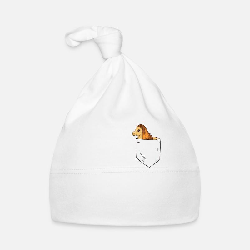 Shetland Pony In Brusttasche Baby Bio-Mütze