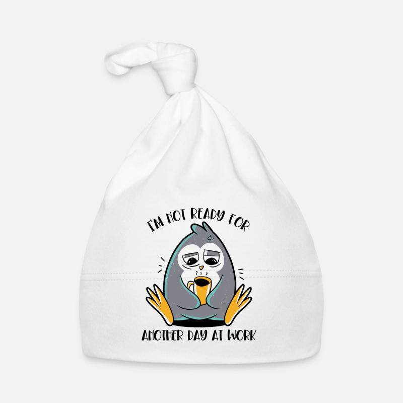 Not Ready For Another Day At Work Kaiserpinguin Baby Bio-Mütze