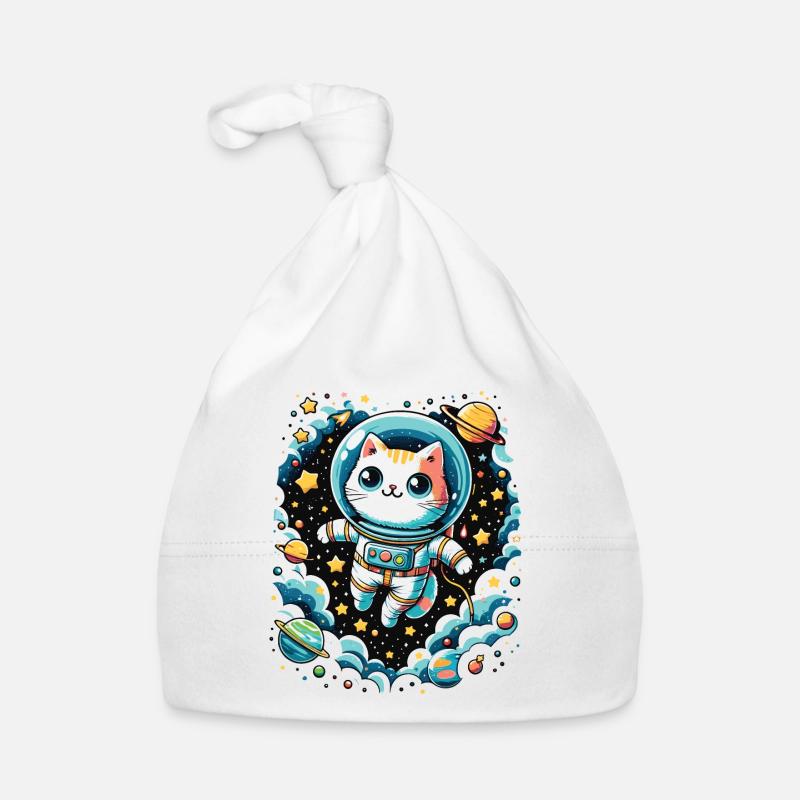 Astro Cat Space Adventure Chat astronaute Bonnet bio Bébé