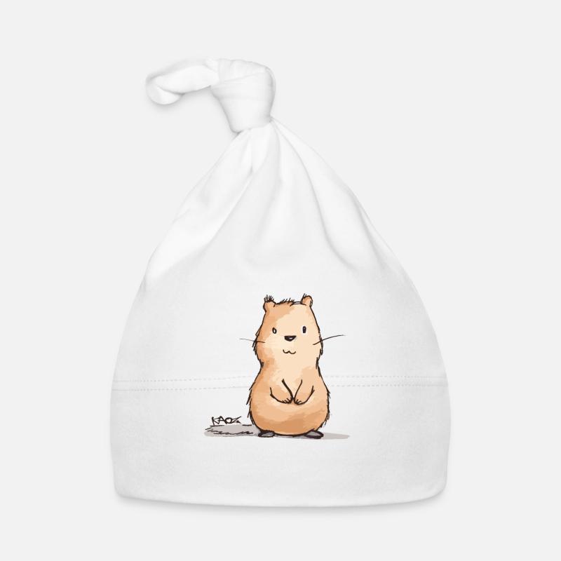 Cute chubby beaver Organic Baby Cap