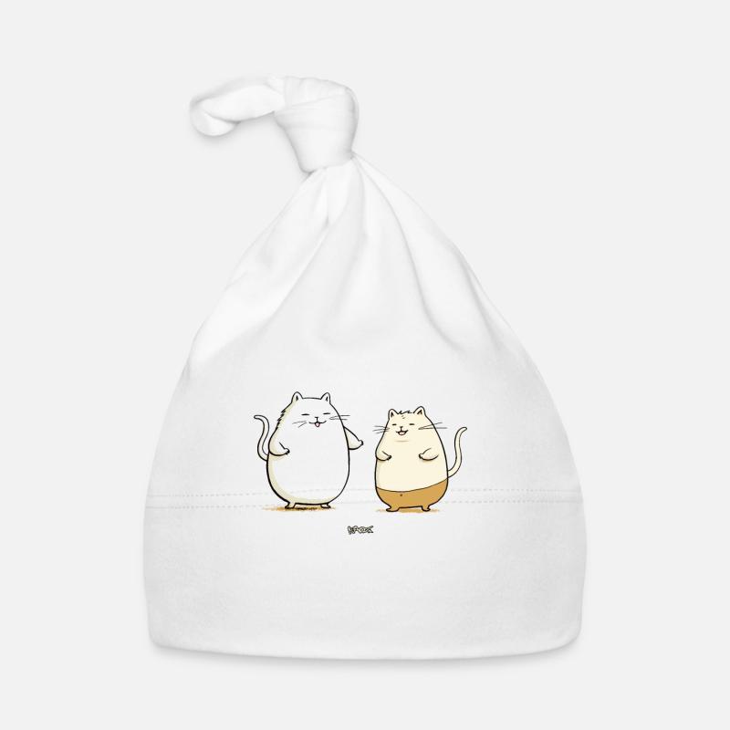 Amis chats potelés Bonnet bio Bébé