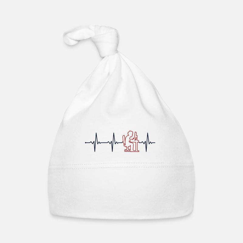 Programmer, Heartbeat, Software Developer, Coder Organic Baby Cap