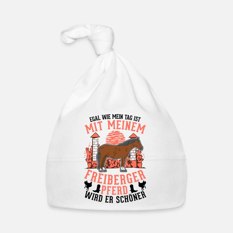 Freiberger Pferd Baby Bio-Mütze