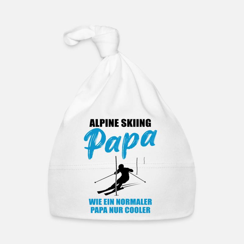 Alpine Ski Dad Gift Organic Baby Cap
