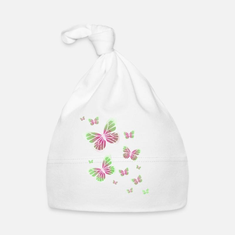 Schmetterling Schmetterling Tier bunt Farbe Baby Bio-Mütze