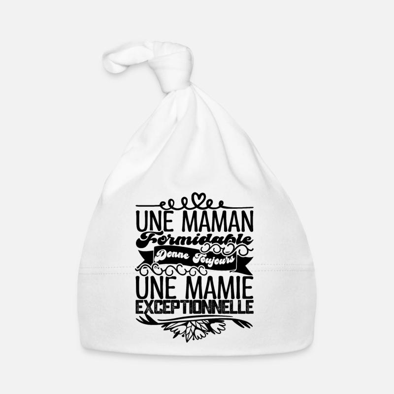 Grandma Gift- An Exceptional Granny. Organic Baby Cap