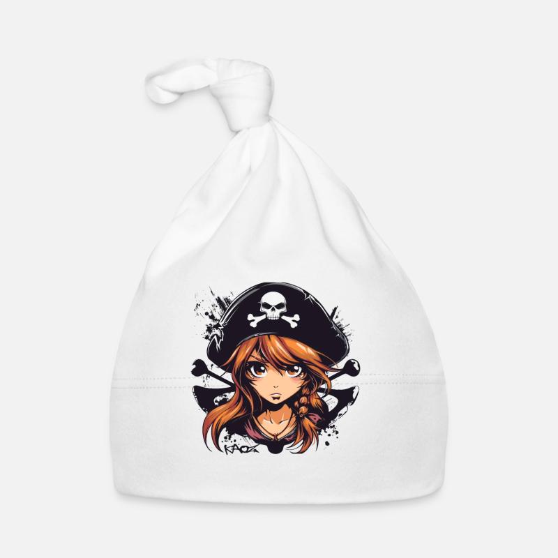 Ein Anime Piraten Mädchen Baby Bio-Mütze
