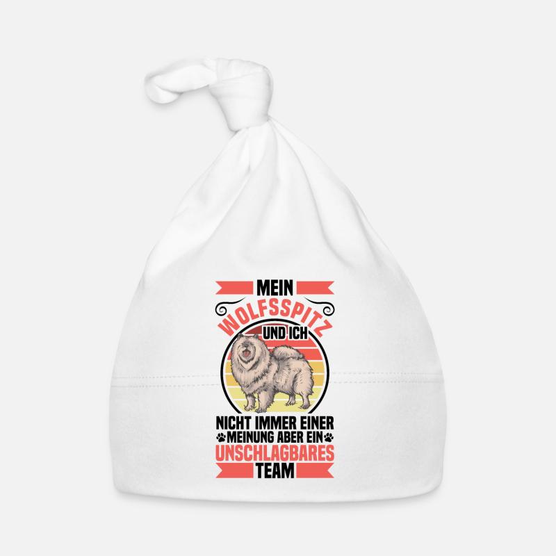 Wolfsspitz ist unschlagbar Deutscher Wolfsspitz Baby Bio-Mütze
