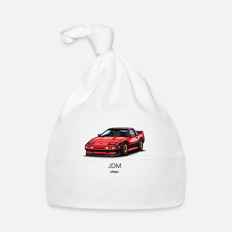 Rotes 90er JDM Rennsport Auto Baby Bio-Mütze