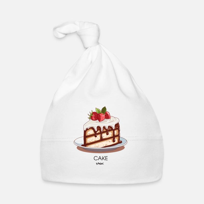 Ein Stück Kuchen, Erdbeerkuchen Baby Bio-Mütze