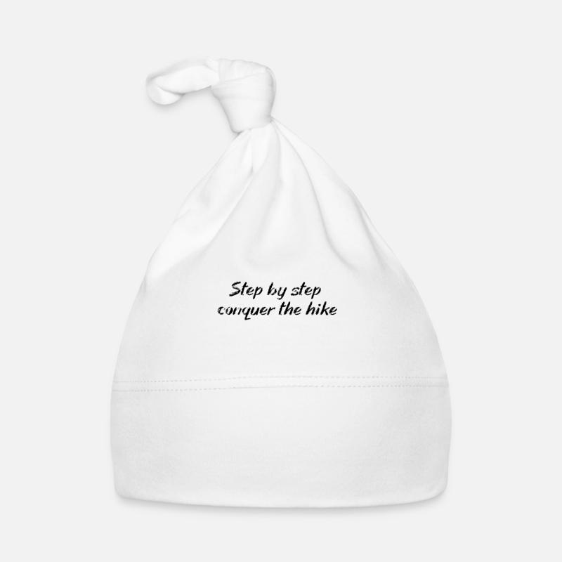 Hiking - Step by step, conquer the hike Organic Baby Cap