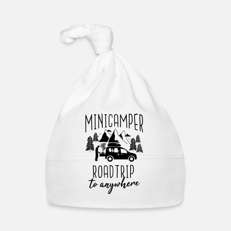 Minicamper Spruch Camping-Camper Microcamper Baby Bio-Mütze