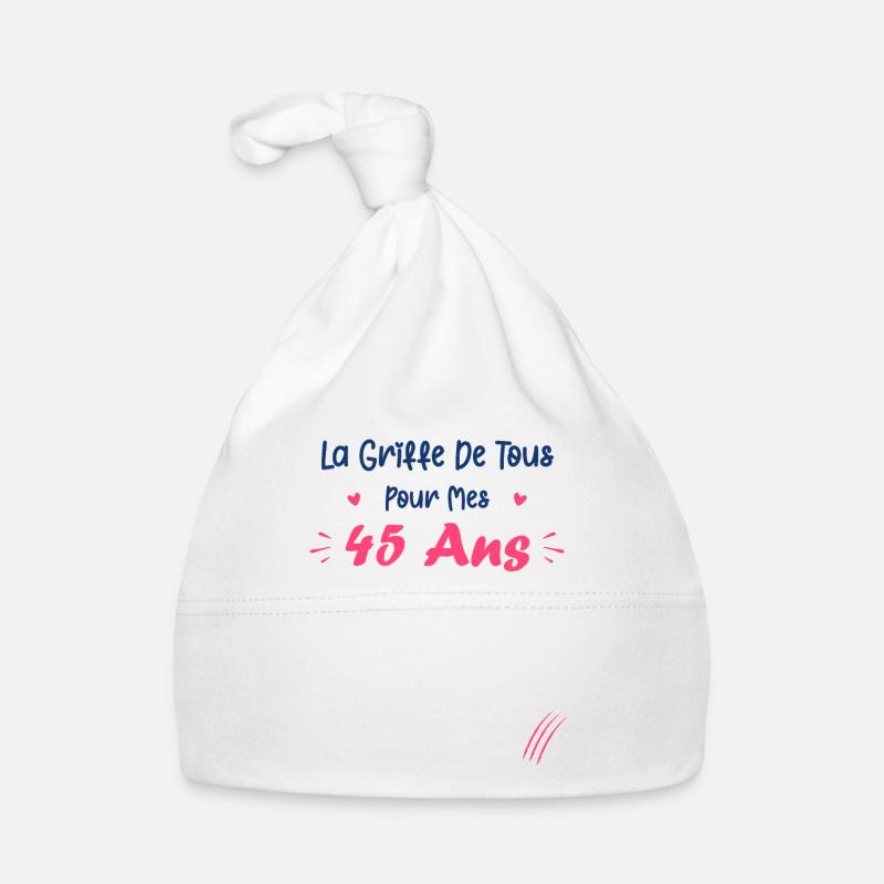 la griffe de tous pour mes 45ans Bonnet bio Bébé